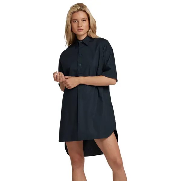 Платье G-Star Shirt Short Sleeve, синий
