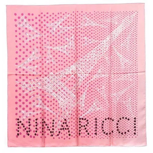Розовый платок с Эйфелевой башней Nina Ricci 22825