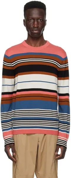Разноцветный полосатый свитер Ps By Paul Smith