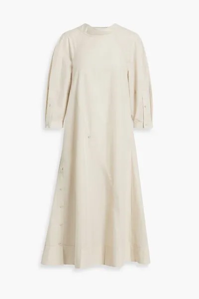 Платье миди из хлопкового поплина 3.1 PHILLIP LIM, серый