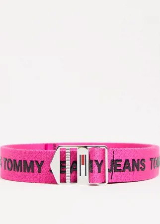 Розовый ремень с логотипом Tommy Jeans Еxplorer-Розовый цвет