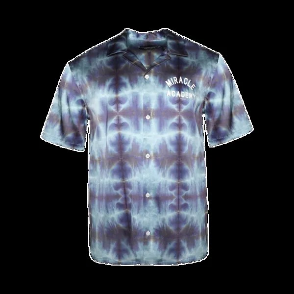 Рубашка Nahmias Short-Sleeve Silk 'Tie Dye', разноцветный