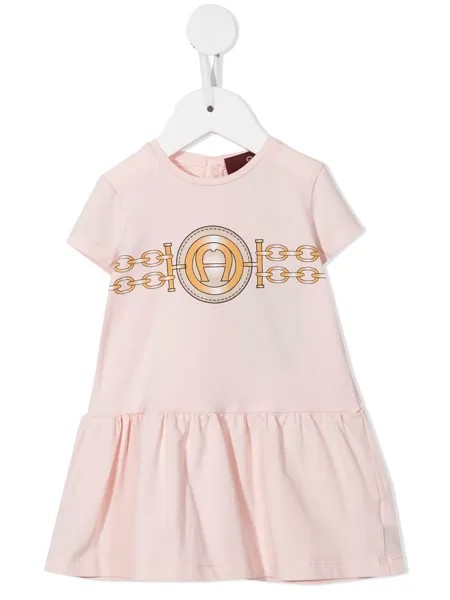 Aigner Kids платье с логотипом