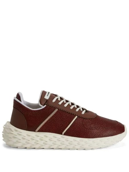 Giuseppe Zanotti кроссовки Urchin со вставками, коричневый