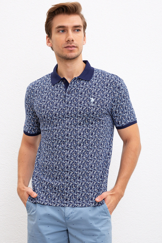Футболка-поло мужская U.S. POLO Assn. G081SZ0110KIWE-M синяя L