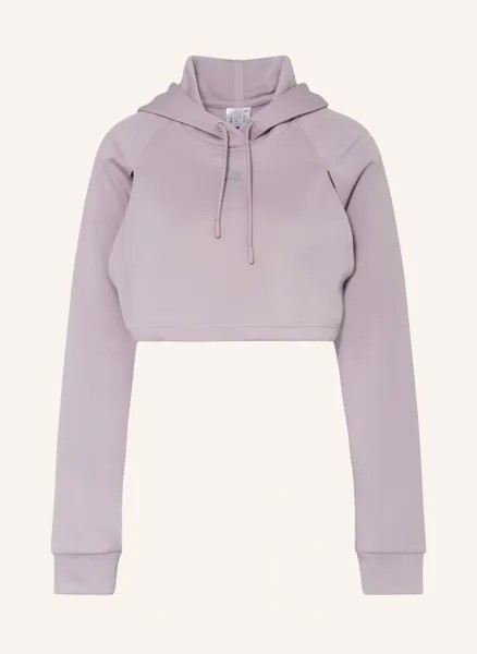 Hiit aeroready укороченное худи с вырезами Adidas, розовый
