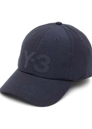 Y-3 клетчатая кепка с логотипом