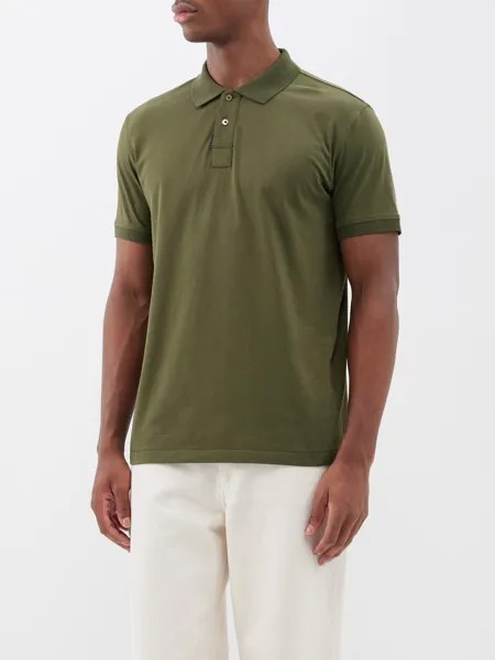 Рубашка-поло из органического хлопка PS Paul Smith, зеленый