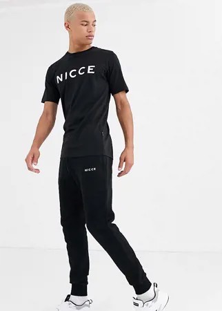 Черные джоггеры с логотипом Nicce-Черный