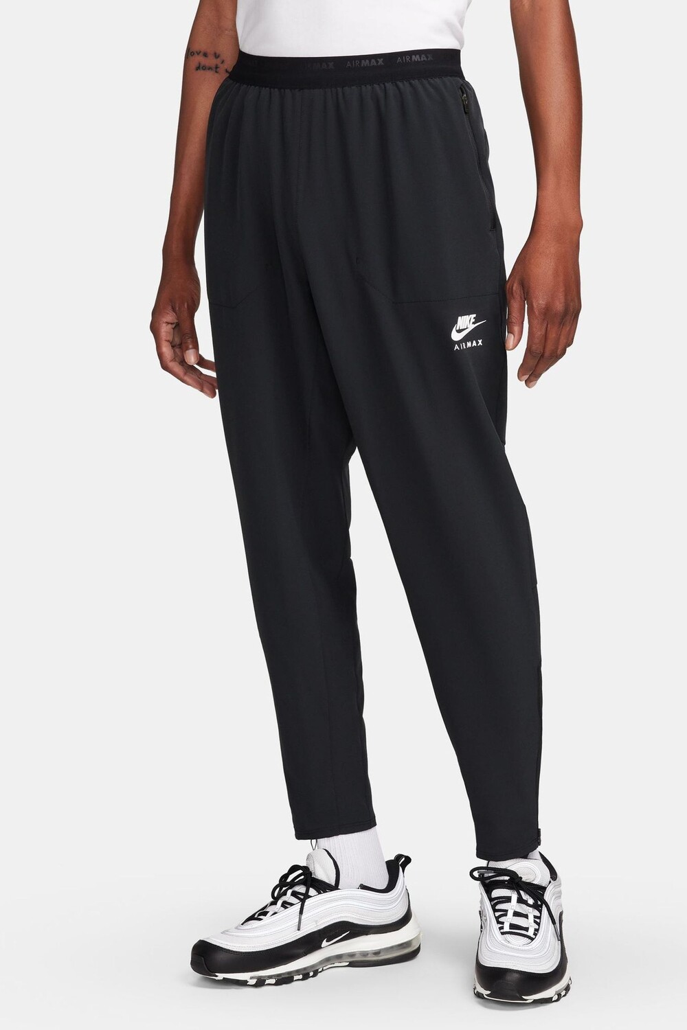 Тканые джоггеры Air max Nike, черный