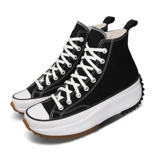 Мужские повседневные туфли на платформе унисекс Converse Run Star Hike, черные, белые, резиновые, 166800C