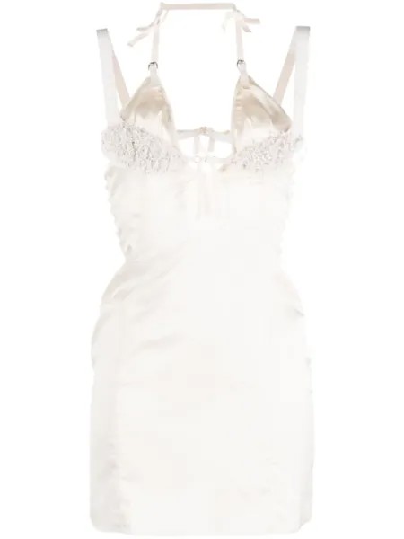 Jacquemus платье мини La Robe Ciceri, белый