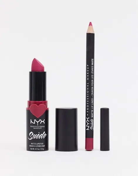 Набор для макияжа губ NYX Professional Makeup Suede Matte - Sweet Tooth-Мульти