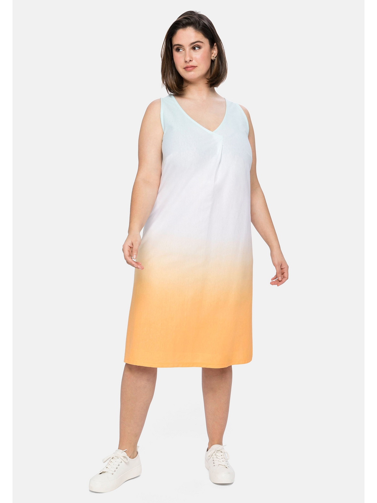 Платье sheego Shirt, белый