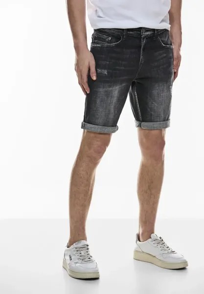 STREET ONE МУЖЧИНЫ Прямые джинсы, 5 карманов Street One Men, цвет Black Random Wash
