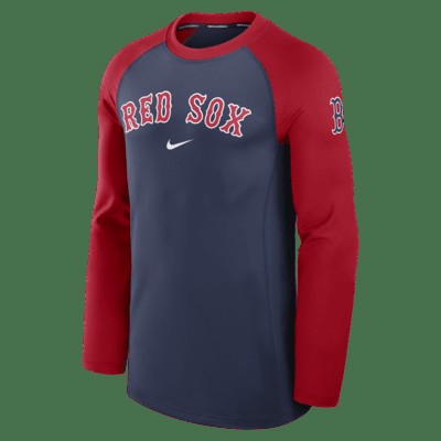 Лонгслив Nike Boston Red Sox Authentic Collection Game Time, темно-синий