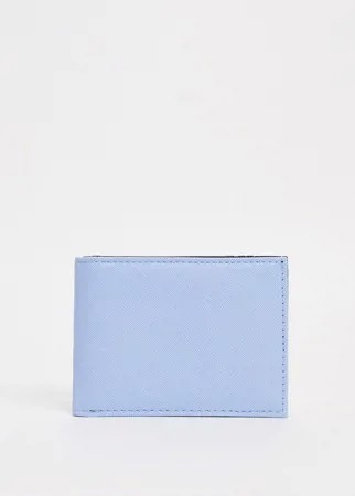 Складной кошелек с отделением для пластиковых карт голубого цвета ASOS DESIGN-Голубой