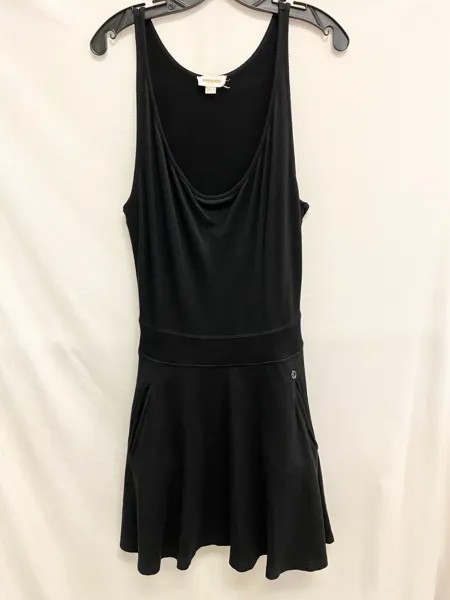Черный джемпер с круглым вырезом DIESEL, расклешенное приталенное платье с карманами Bamboo LBD M