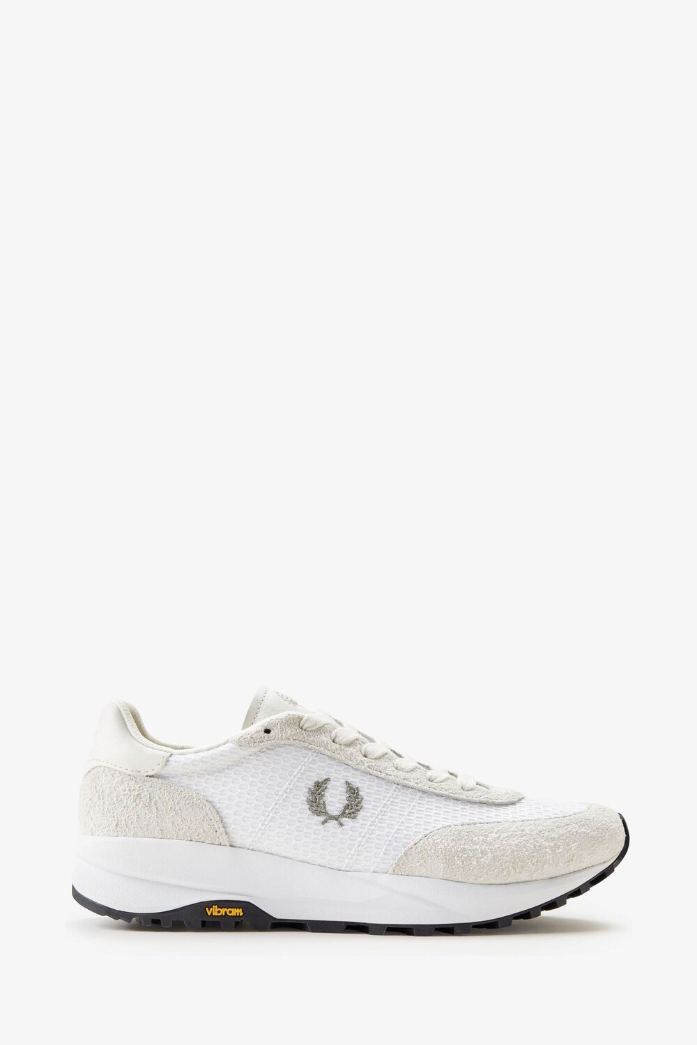 Кроссовки для бега из белой сетки Fred Perry, белый