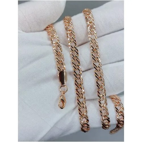 Цепь Fashion jewelry, длина 60 см, золотой