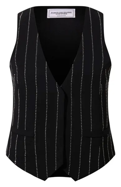 Жилет с отделкой стразами Forte Dei Marmi Couture
