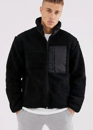 Куртка из искусственного меха Cotton On-Черный