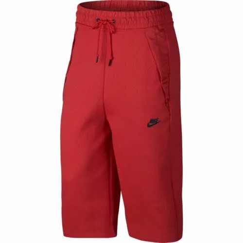 Женские капри свободного кроя Nike Sportswear Tech Fleece красные 832648-602