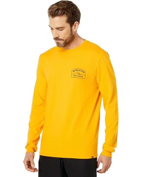 Футболка с длинным рукавом Quiksilver Shape Up Long Sleeve Tee, цвет Golden Rod