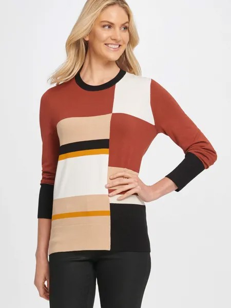 Пуловер женский DKNY P9HS8201/VN8L разноцветный L