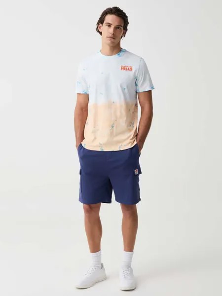 Шорты-Бермуды карго из флиса Grand & Hills, цвет navy blue