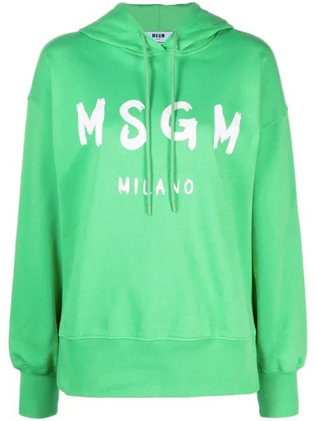 MSGM худи с кулиской и логотипом