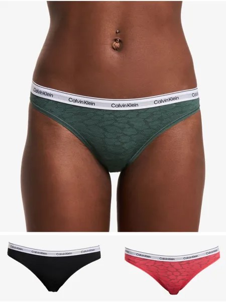 Трусы CALVIN KLEIN UNDERWEAR, цвет black/tea berry/garden