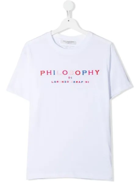 Philosophy Di Lorenzo Serafini Kids футболка с вышитым логотипом