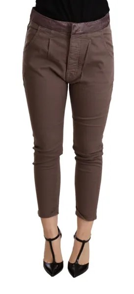 Брюки CYCLE Хлопковые эластичные коричневые укороченные узкие брюки со средней талией s.W25 Рекомендуемая розничная цена 220 долларов США