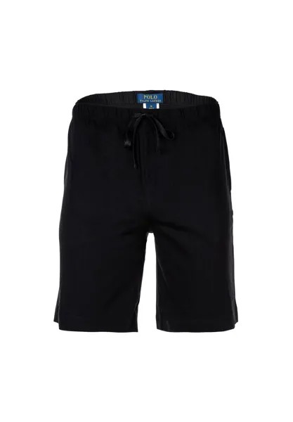Шорты мужские - SLEEP SHORT - SLEEP BOTTOM, штаны пижамные, короткие, хлопок RALPH LAUREN, черный