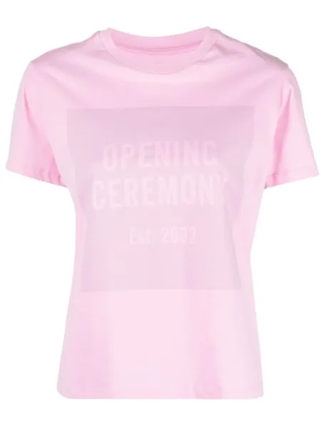 Opening Ceremony футболка с логотипом, розовый