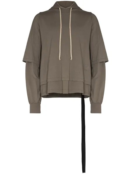 Rick Owens DRKSHDW многослойное худи Hustler