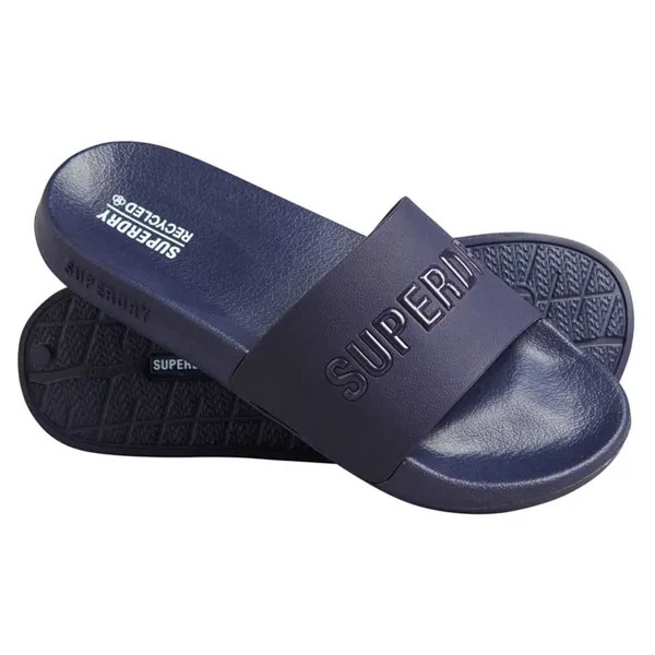Шлепанцы Superdry Code Logo Vegan Pool, синий