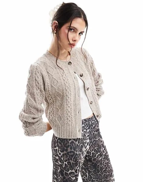 Levi's - Primrose - Бежевый кардиган косой вязки из мериносовой ткани