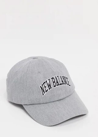 Серая кепка в университетском стиле с логотипом New Balance-Серый