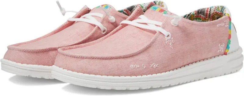 Кроссовки Hey Dude Wendy Boho Slip-On Casual Shoes, цвет Rose
