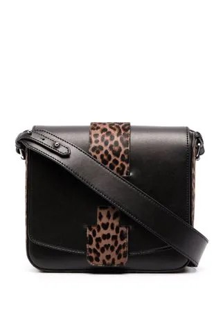 Hogan сумка на плечо с леопардовыми вставками