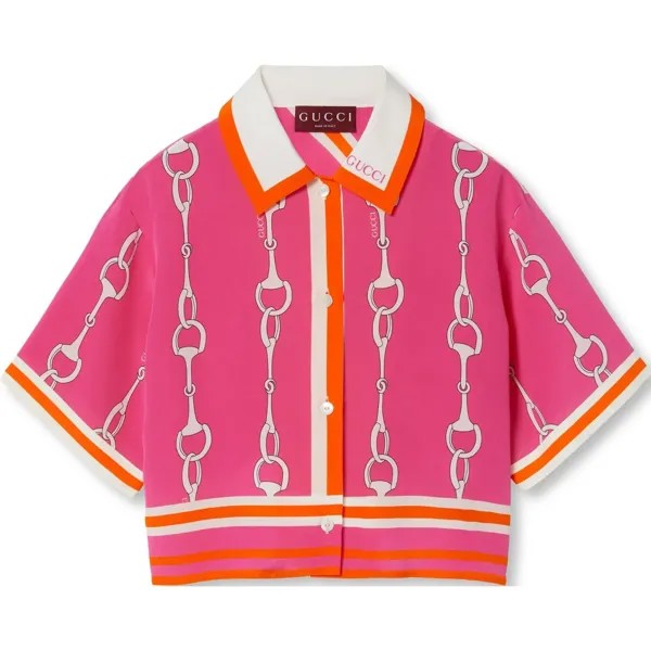 Рубашка женская фуксия Gucci
