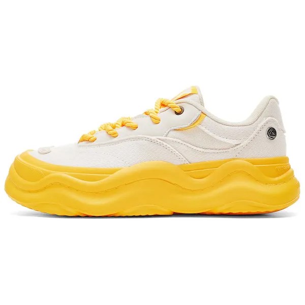 Кроссовки PEAK Lifestyle Shoes Women's Low-top Khaki/dried Leaf Yellow, хаки/желтый