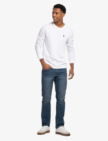 Лонгслив U.S. Polo Assn., белый