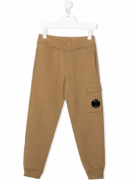 C.P. Company Kids спортивные брюки с линзой