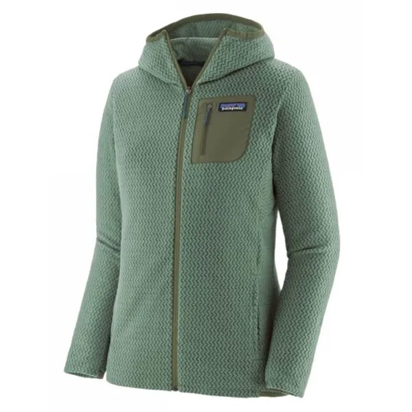 Толстовка Patagonia R1 Air Full Zip, зеленый