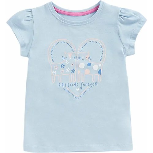 Футболка mothercare, размер 86, голубой