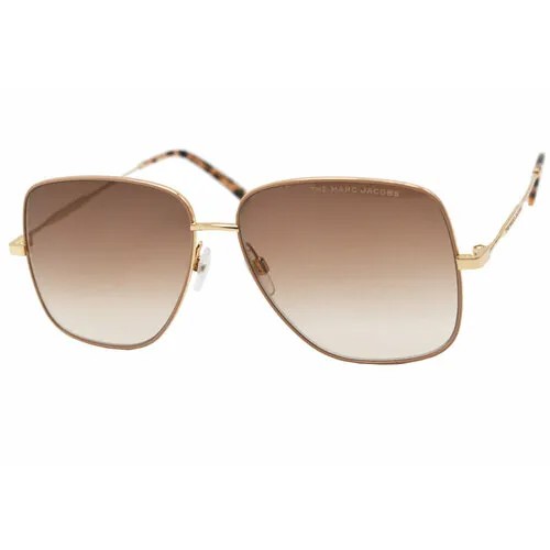 Солнцезащитные очки MARC JACOBS 619/S, бабочка, оправа: металл, градиентные, с защитой от УФ, для женщин, золотой