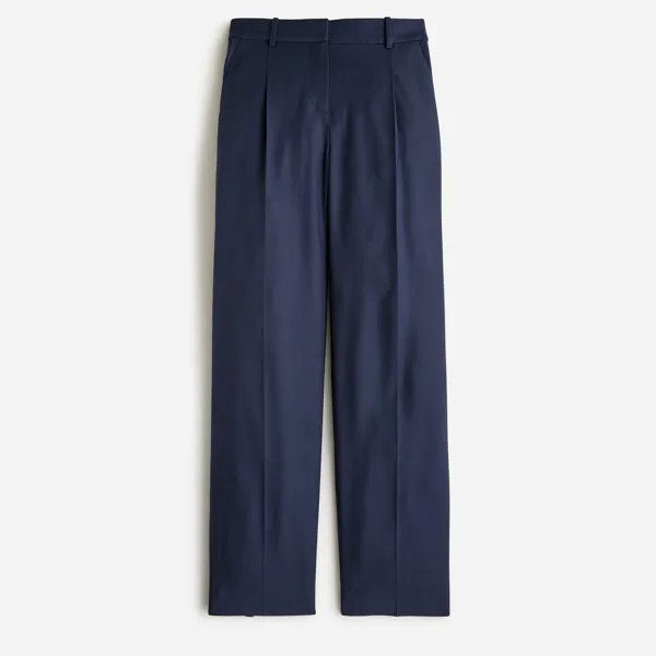 Высокие брюки из городского твила J.Crew, синий